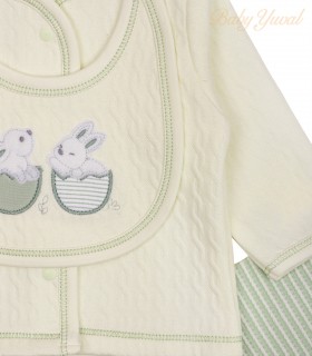 Ropón de Jacquard | PopCorn Rabbit Green
