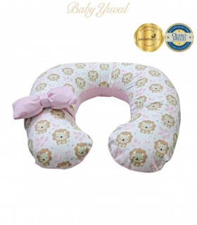 Almohada de Lactancia y Estimulación 5 en 1 | Rosado Leoncitas